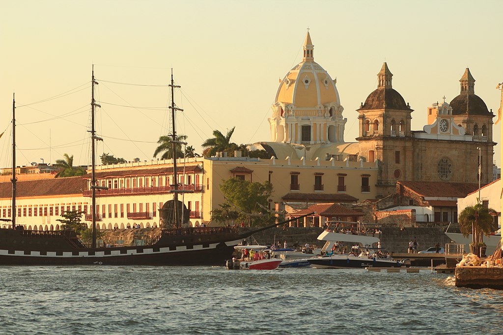 Bay of Cartagena in Colombia