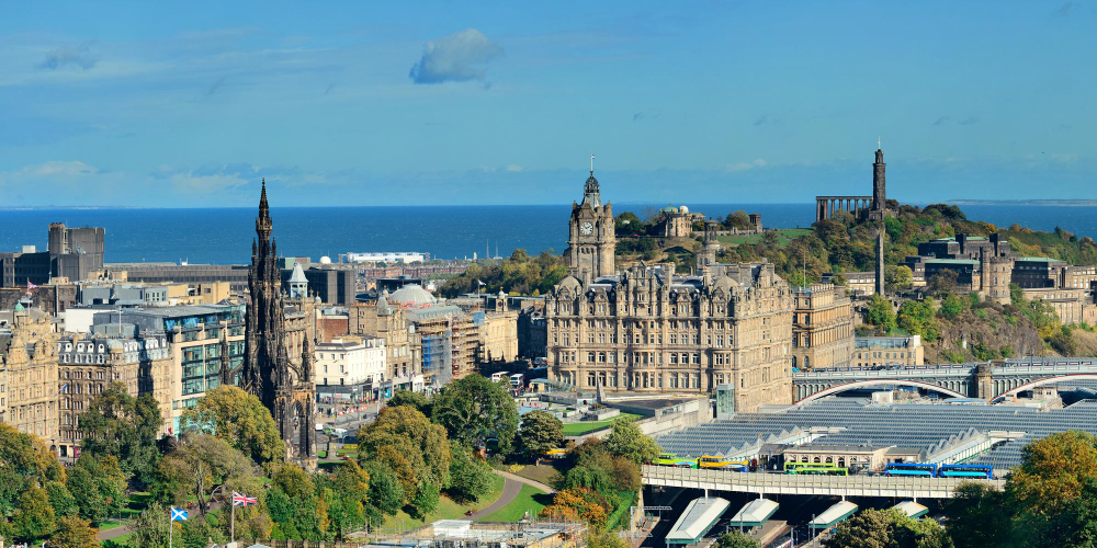 Edinburgh in Scotland, UK