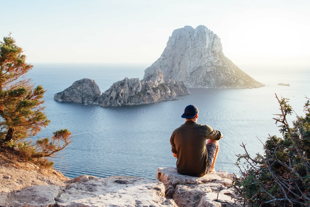 Ibiza island in Balearic Islands, Spain