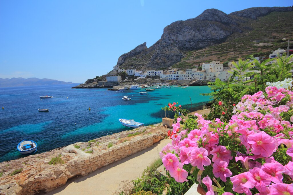 Isola di Levanzo in Sicily, Italy