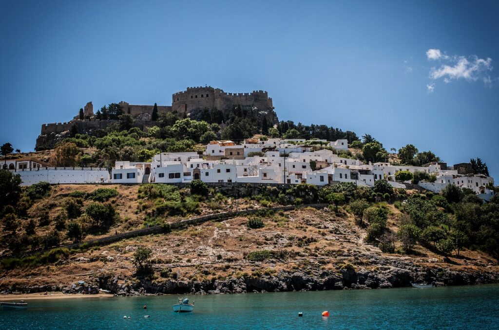 Lindos in Rhodes island, Greece