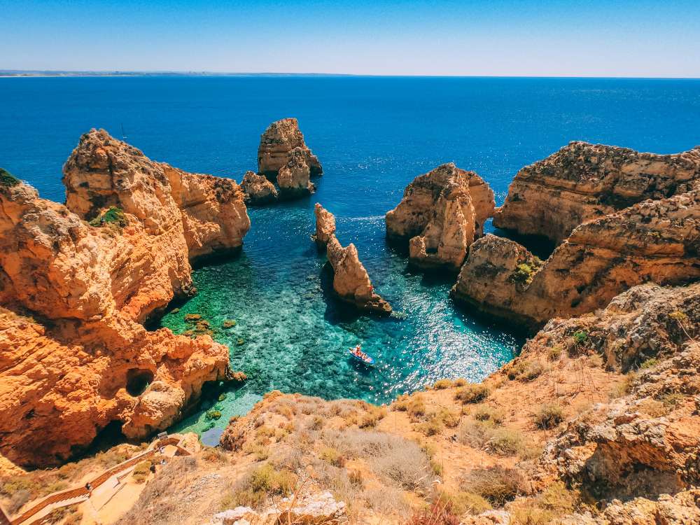 Ponta da Piedade in Algarve, Portugal