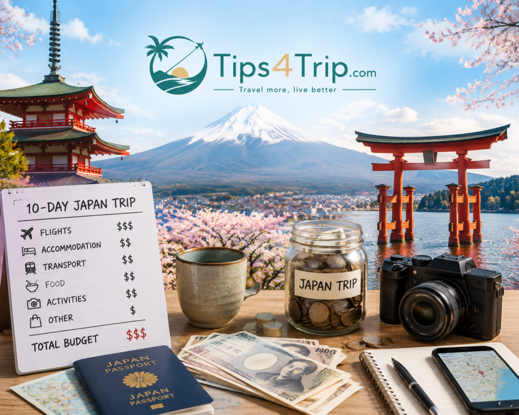 10 day trip in Japan cost