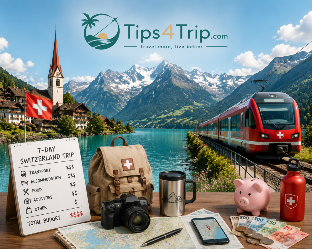 7 day trip Switzerland cost